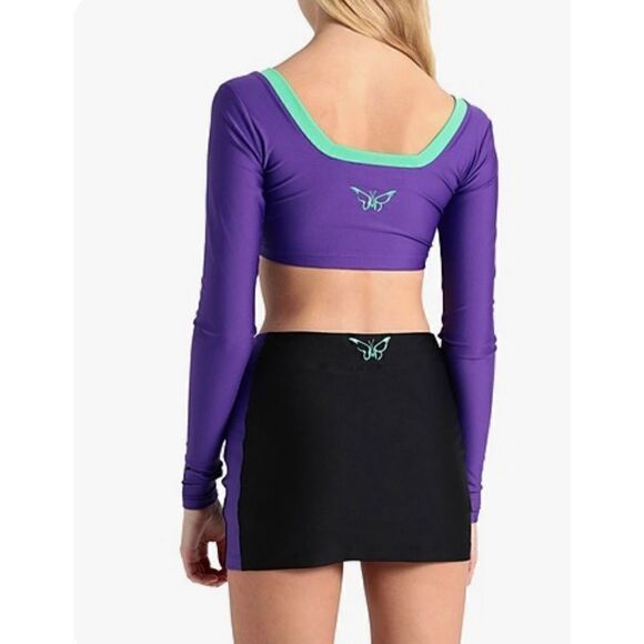 DUO LIPA X PUMA MEDIUM Long Sleeve Crop Top NWT - Picture 1 of 12
